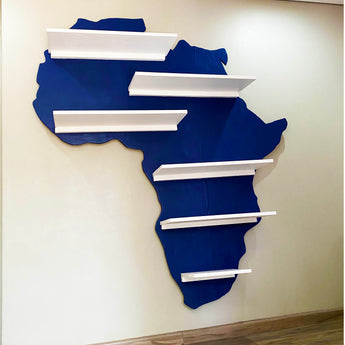 Africa Map Book Shelf