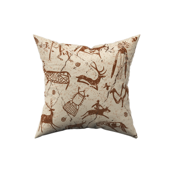 Khoisan Paintings Inspired Square Cushions