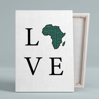Love Africa Canvas Print Boomerang Green