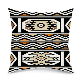 MoTSO DeSIGNED African Print Ndebele Inspired Cushions Brown
