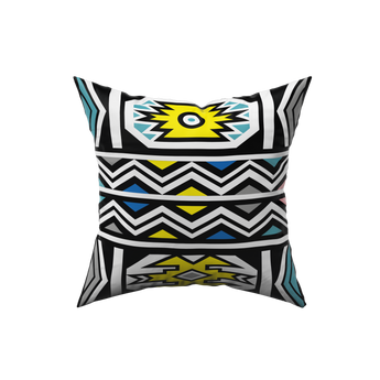 Ndebele African Print Square Cushions